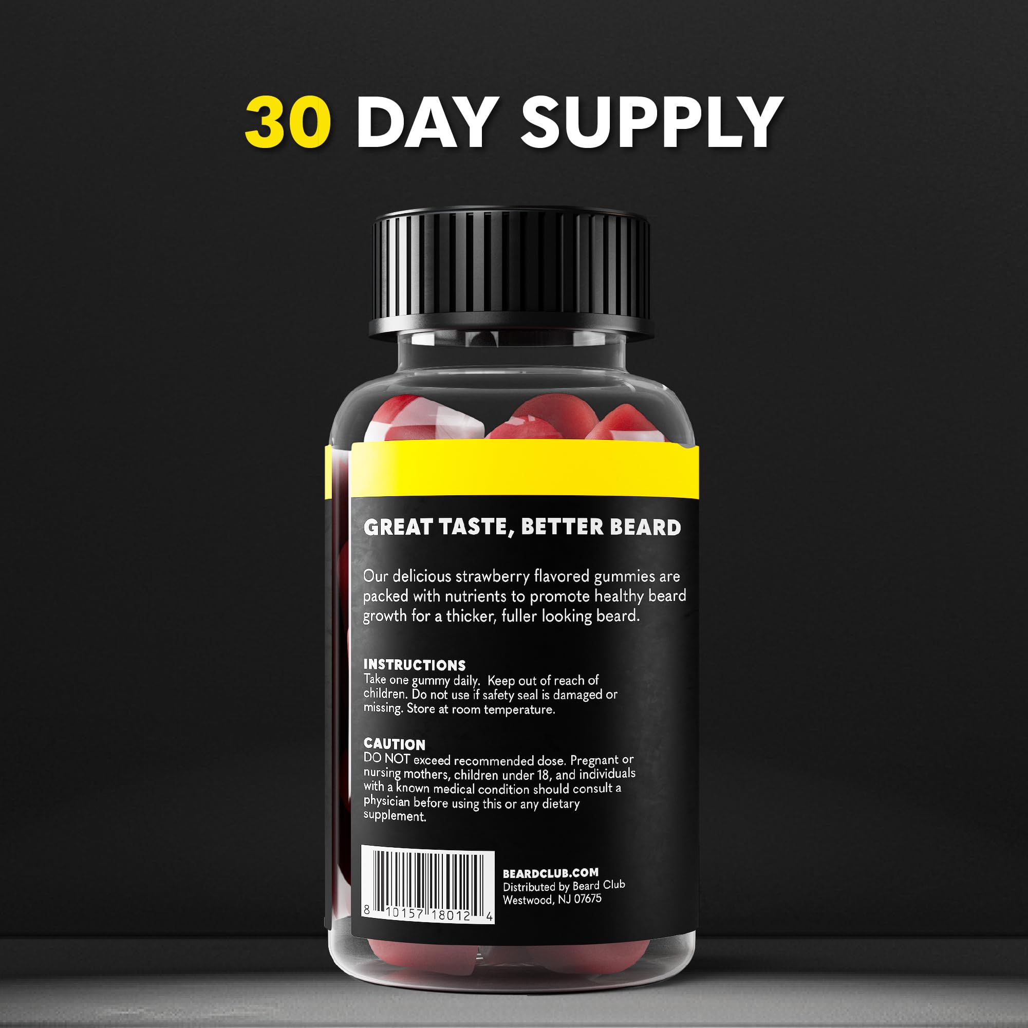 The Beard Club tableau des vitamines B12, E et C