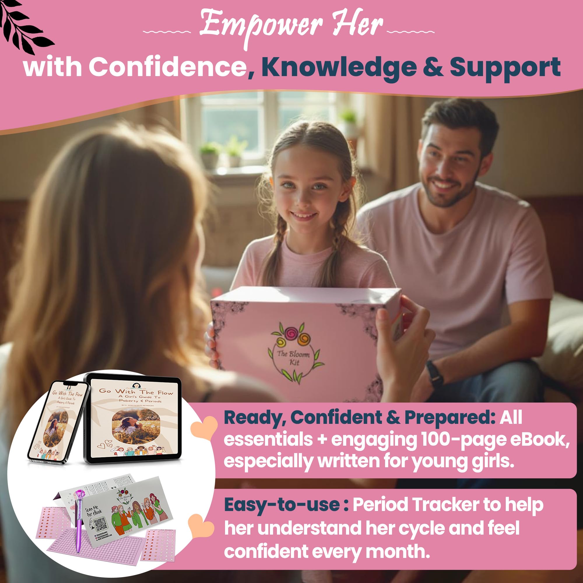 The Bloom lingettes féminines douces pour la peau sensible.