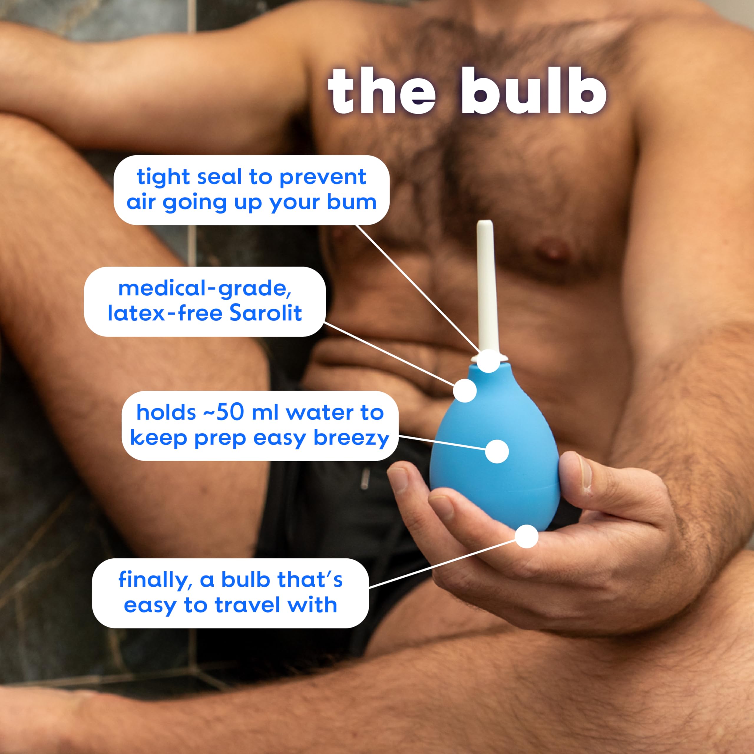 The Bottom's Digest bulbe en Sarolit non poreux pour hygiène facilitée.