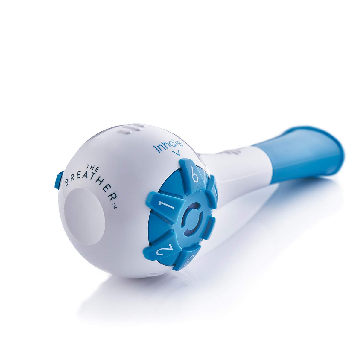 The Breather – écran de l'application mobile pour un entraînement respiratoire guidé.