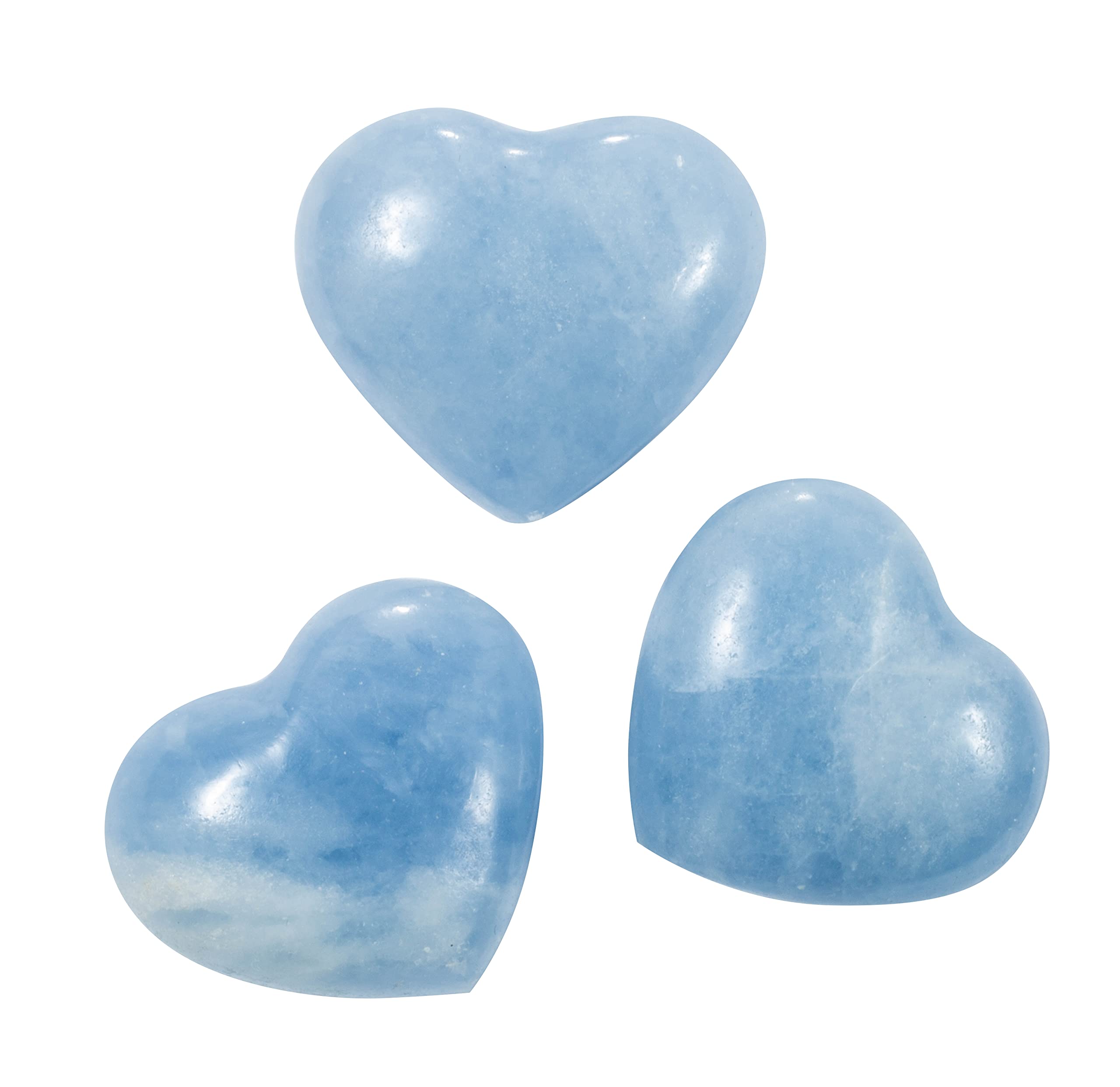 The Chrysalis Stone Calcite bleue — cœur-pouf calme et anti-anxiété, ambiance propice à la méditation