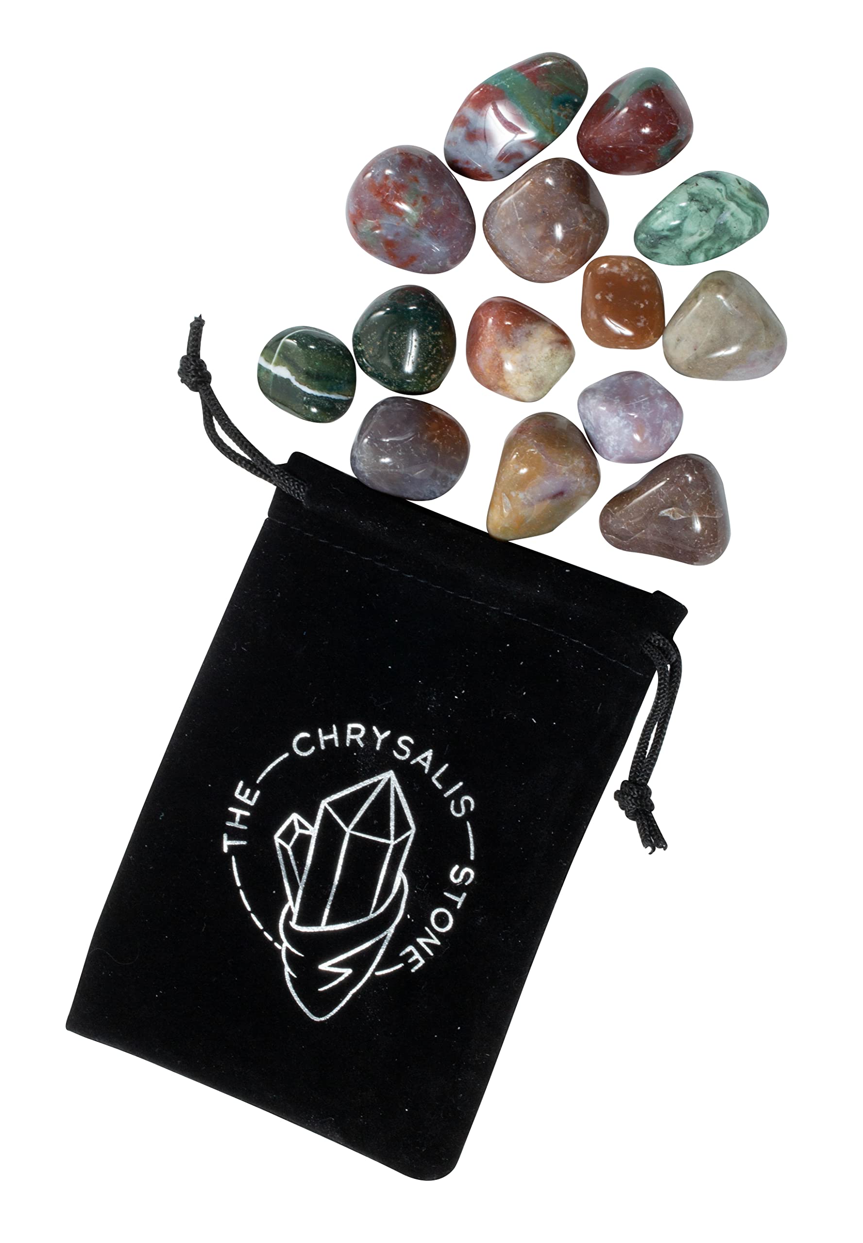 The Chrysalis Stone — jaspe fantaisie, palette de couleurs relaxante pour la méditation.