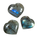 The Chrysalis Stone Labradorite Coeur Puff 1 pouce — parfaite pour méditation et énergie positive