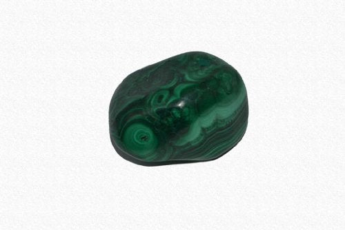 The Chrysalis Stone Malachite, pierre roulée, idéale pour la méditation et le calme intérieur.