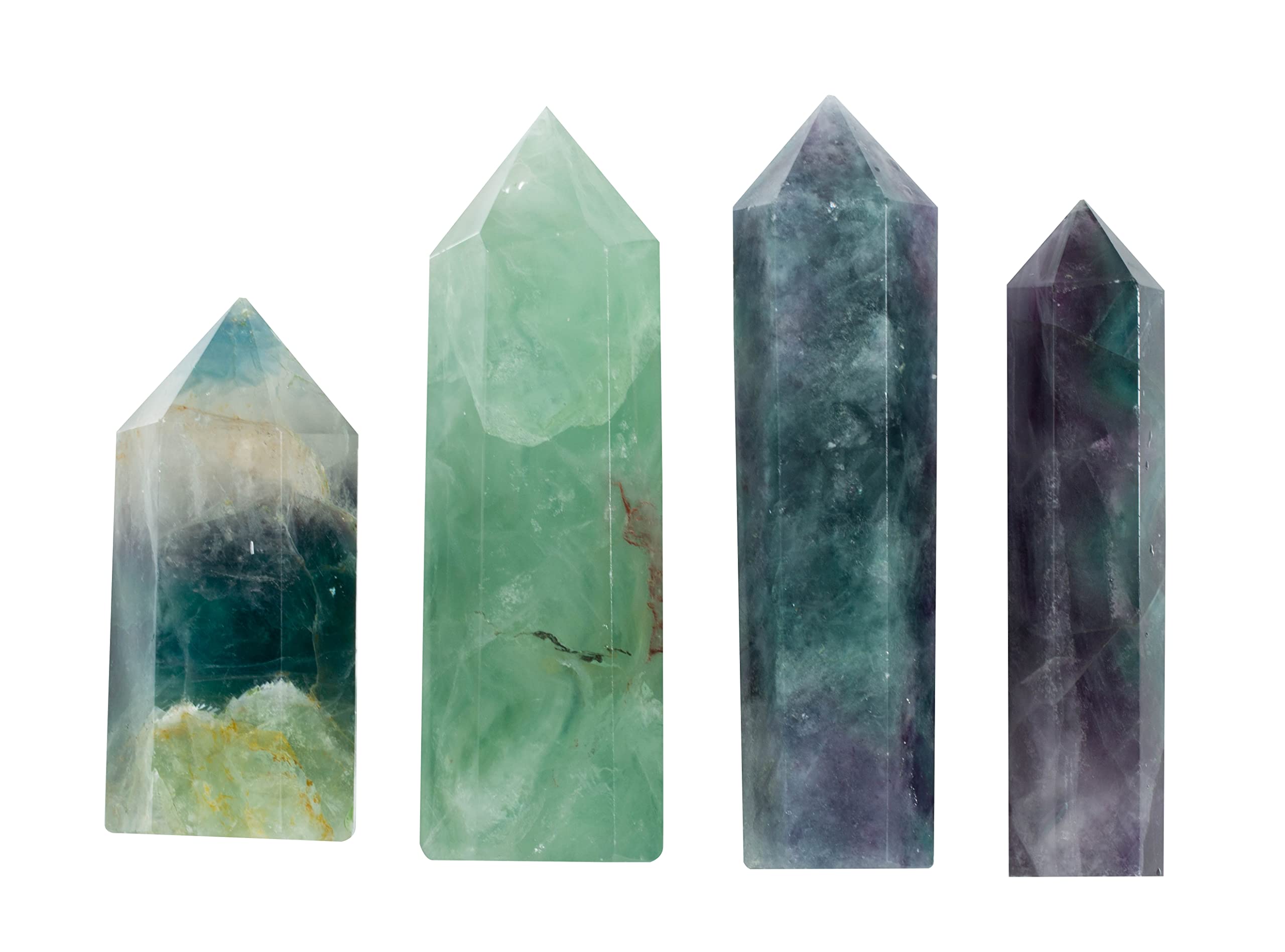 The Chrysalis Stone pointe fluorite vue deux: énergie positive et concentration accrues