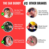 The Ear Buddy bouchons forme cloche design évasé pour isolation accrue.