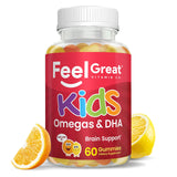 Enfant prenant une gomme Feel Great, format pratique et agréable.