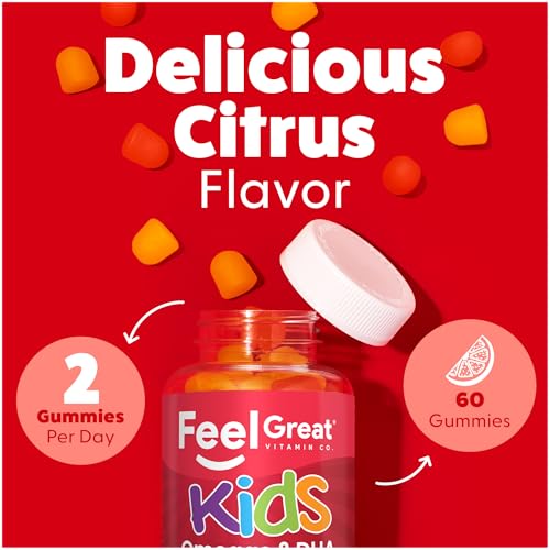 Gommes au goût citron Feel Great pour enfants, appétence naturelle.