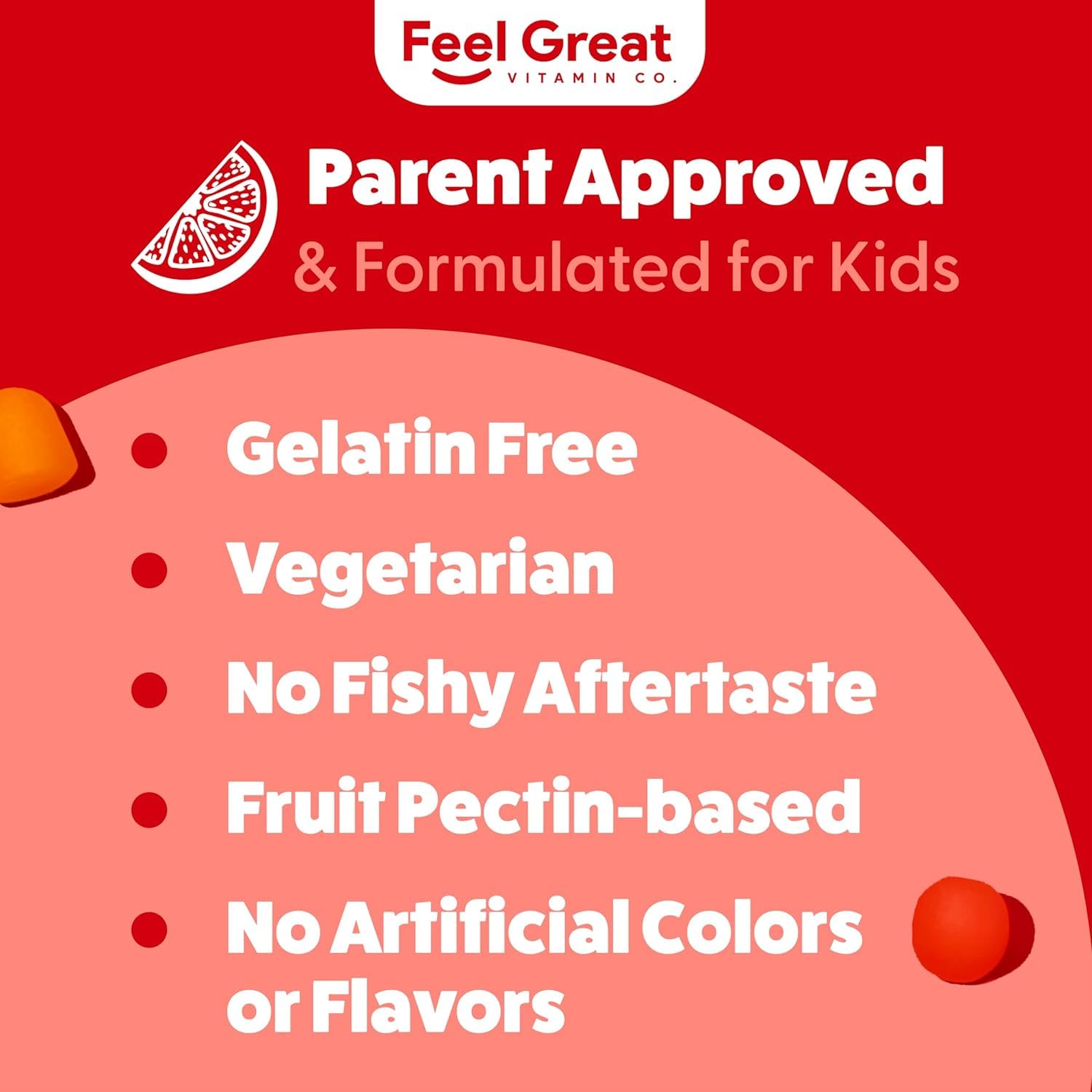Emballage Feel Great pour enfants, présentation claire et pratique.