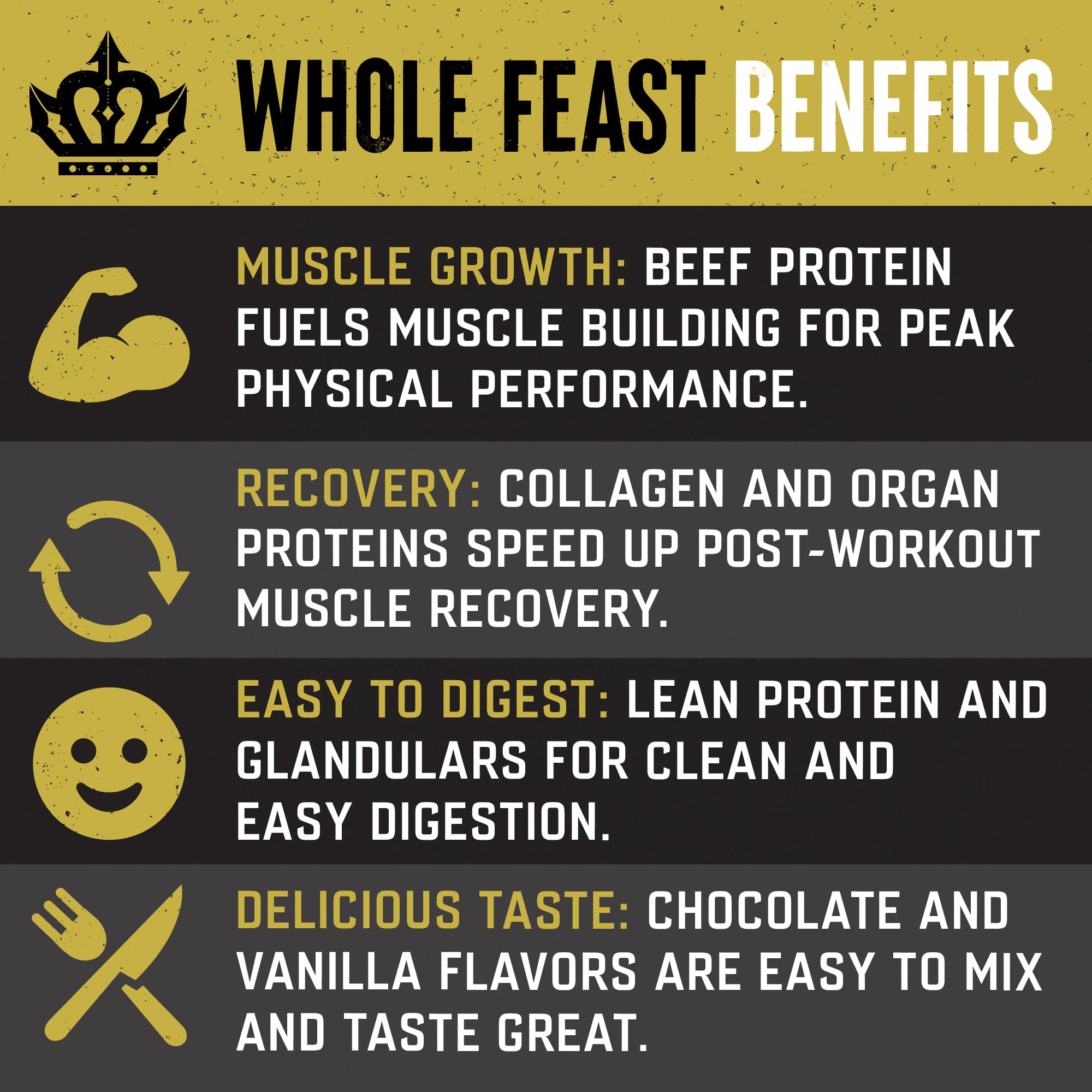 Étiquette The Fittest Ever Whole Feast avec informations claires sur les ingrédients.