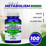 THE FOOD MOVEMENT CO. Moringa - Feuilles et moringa visibles, ambiance naturelle.