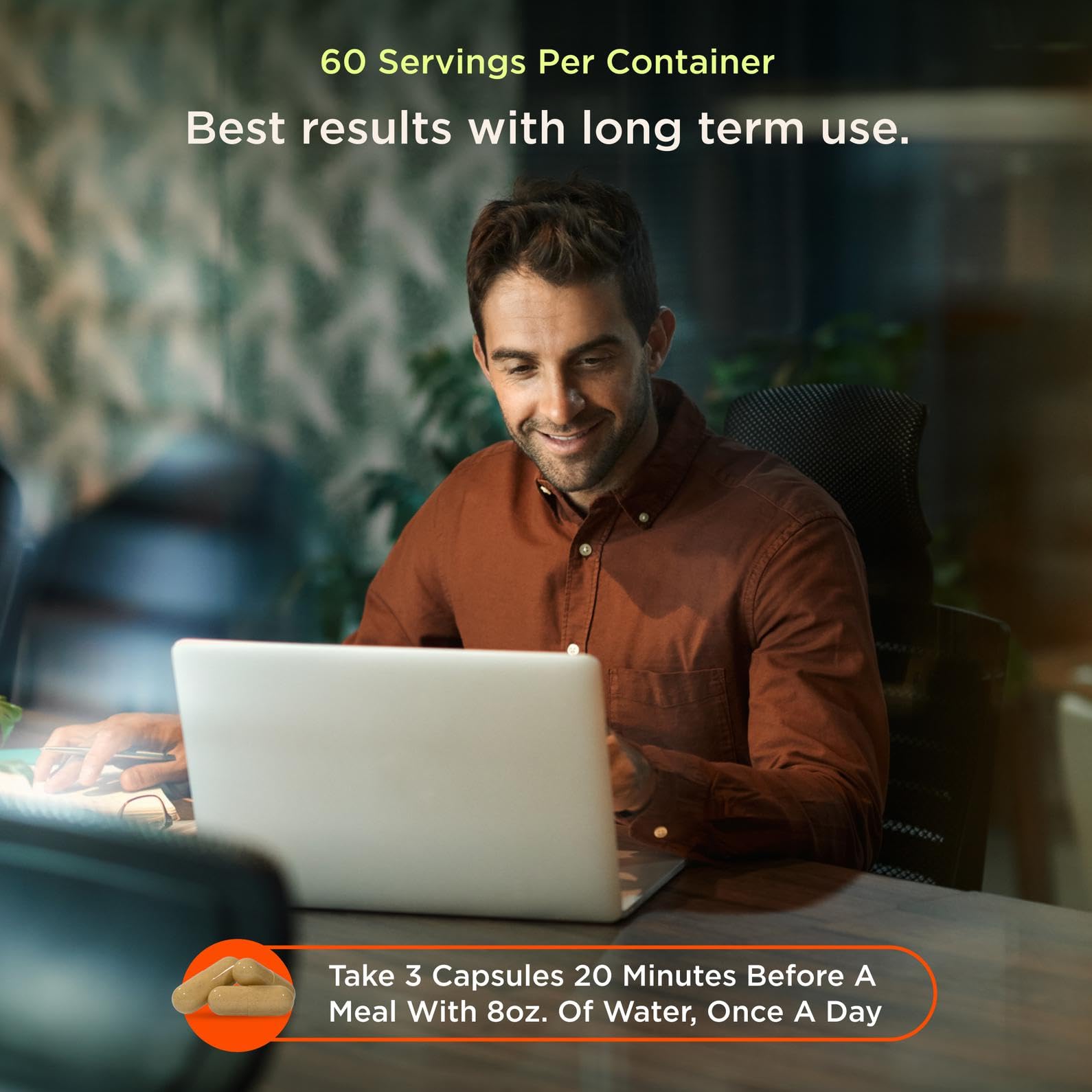 Genius Brand concentration accrue – crinière de lion et cordyceps en capsules.
