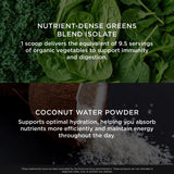 The Genius Brand Daily Superfood Greens emballage, ingrédients sans artificiels