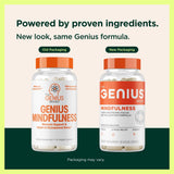 Genius Mindfulness, etiquette-emballage, informations claires pour votre routine.