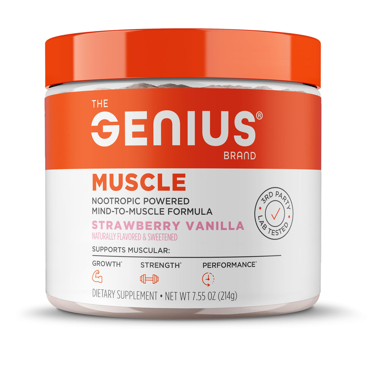 Genius Muscle bouteille prête à l'entraînement, soutien potentiel à l'endurance.