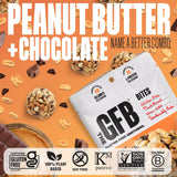 Snack portable GFB chocolat noir, parfait pour le sac ou la poche.