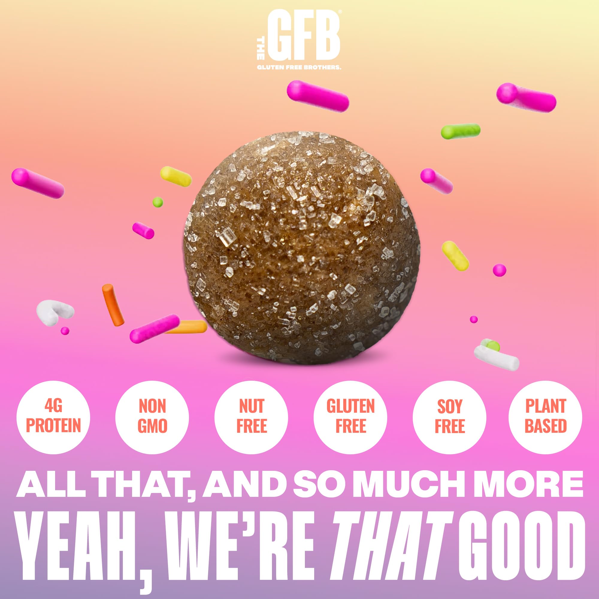 The GFB Boules protéine gâteau-anniversaire texture moelleuse idéale en collation