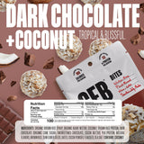 The GFB Boules chocolat noir coco, saveur riche et textures variées.