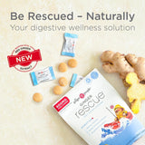Gingembre frais visibles dans Ginger Rescue pour usage naturel au quotidien