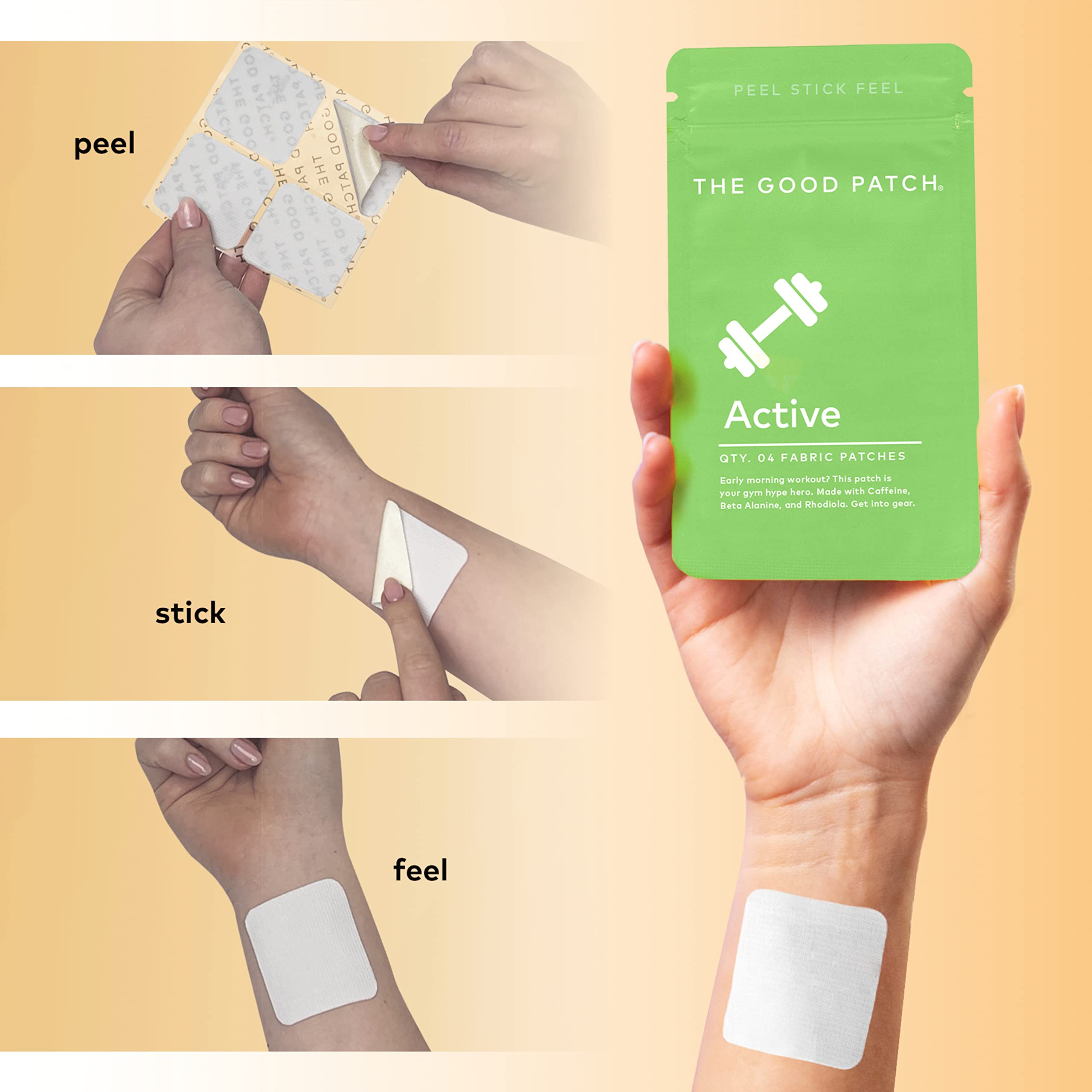 The Good Patch Active Patch rhodiola: energie naturelle et concentration soutenue