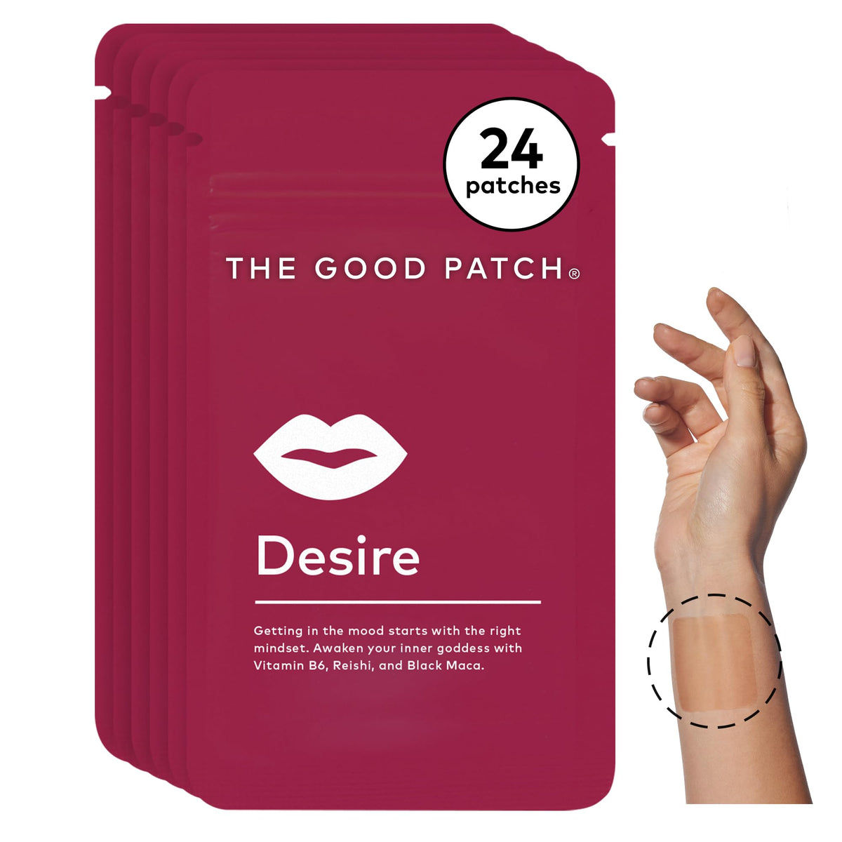 The Good Patch Desire patch d’application discrète pour le bien-être végétal