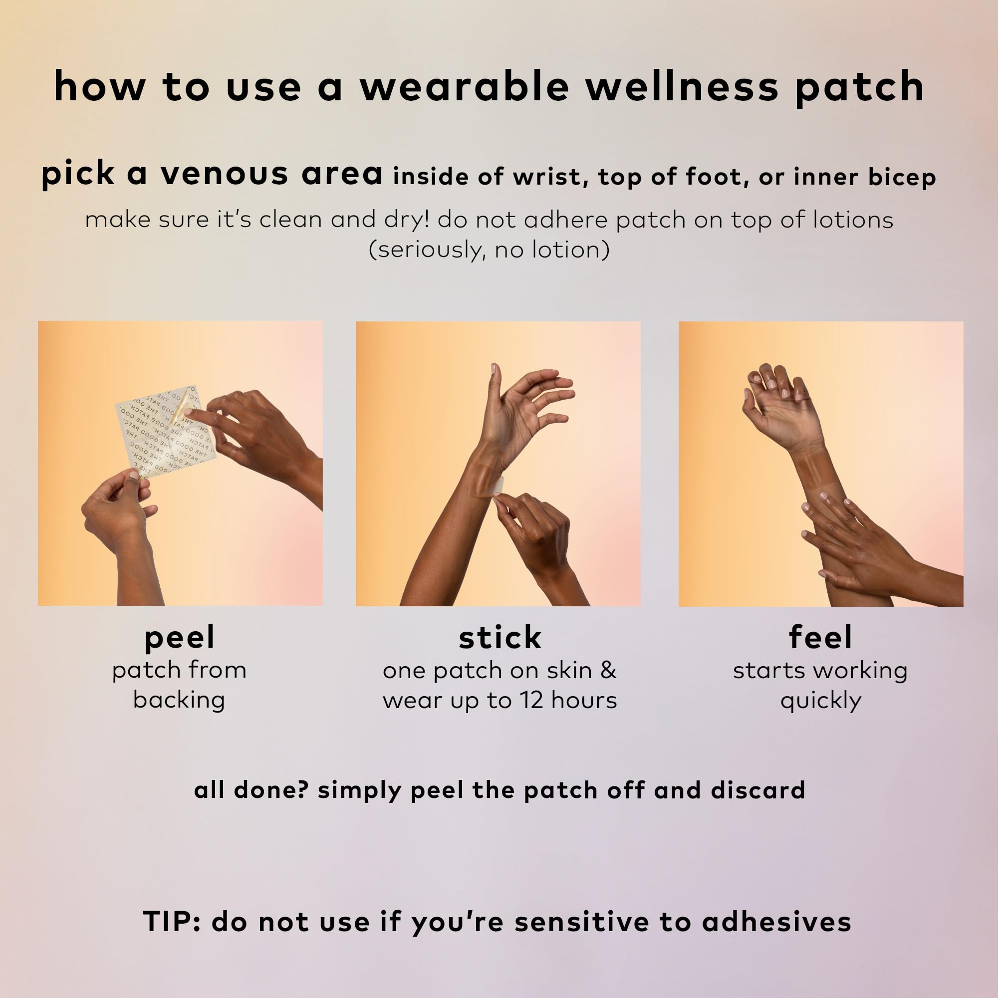The Good Patch Desire pack de 24 patchs pour moments discrets