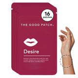 Le patch Desire de The Good Patch dans sa pochette réutilisable, pratique et discrète.