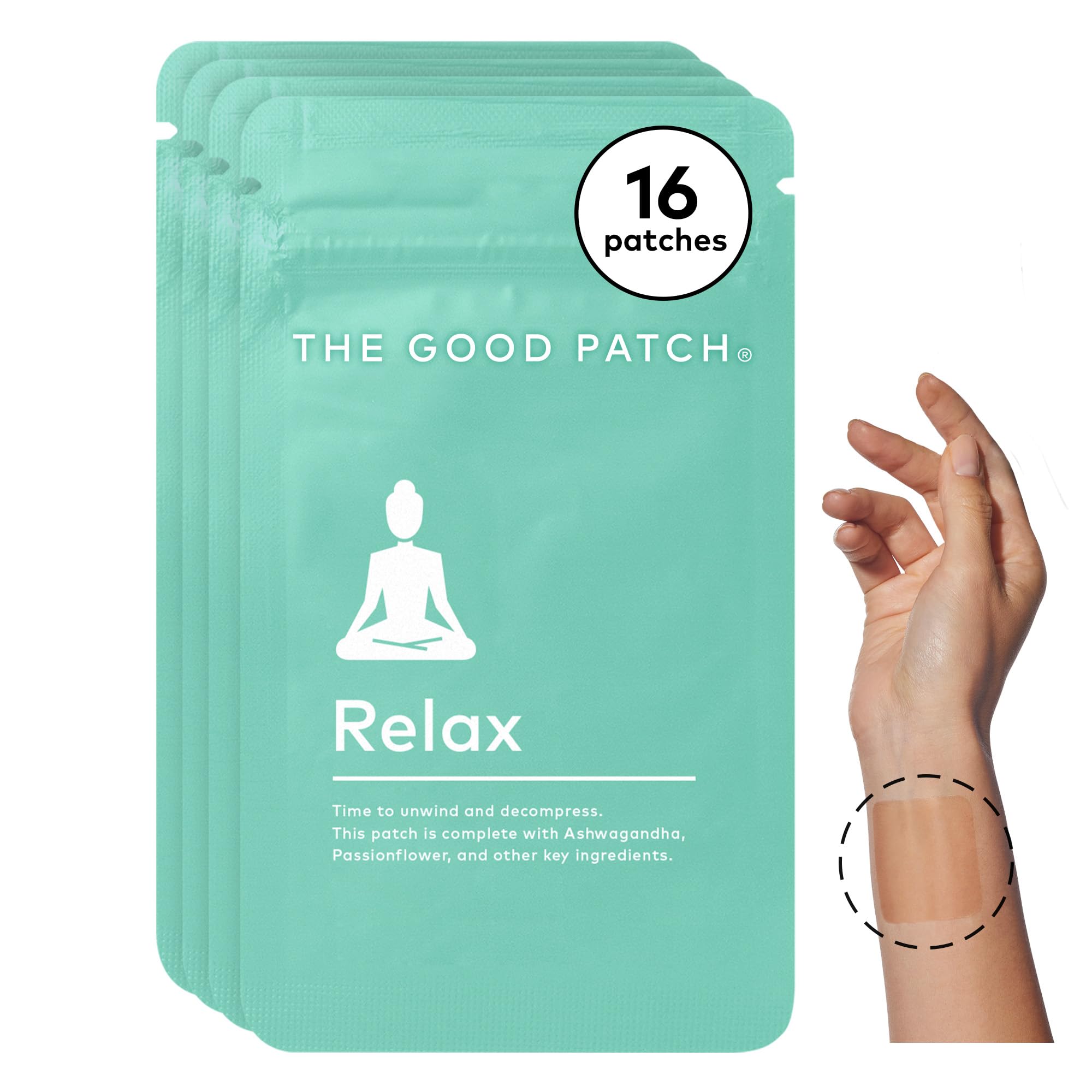 The Good Patch Relax, emballage élégant pour une détente discrète en déplacement.
