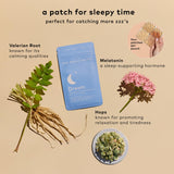 The Good Patch emballage etui présentant les patchs sommeil pour une utilisation discrète.