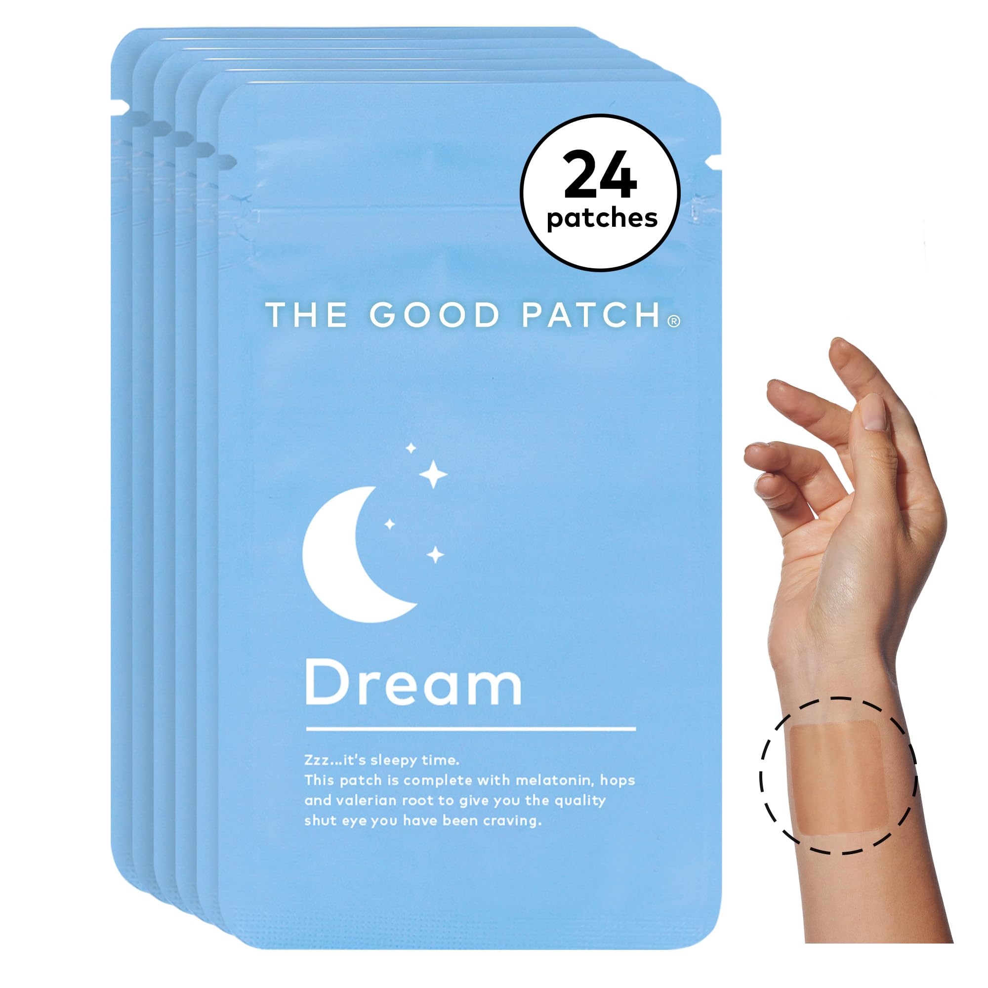 Emballage The Good Patch Sommeil, présentation claire et pratique pour découvrir le produit