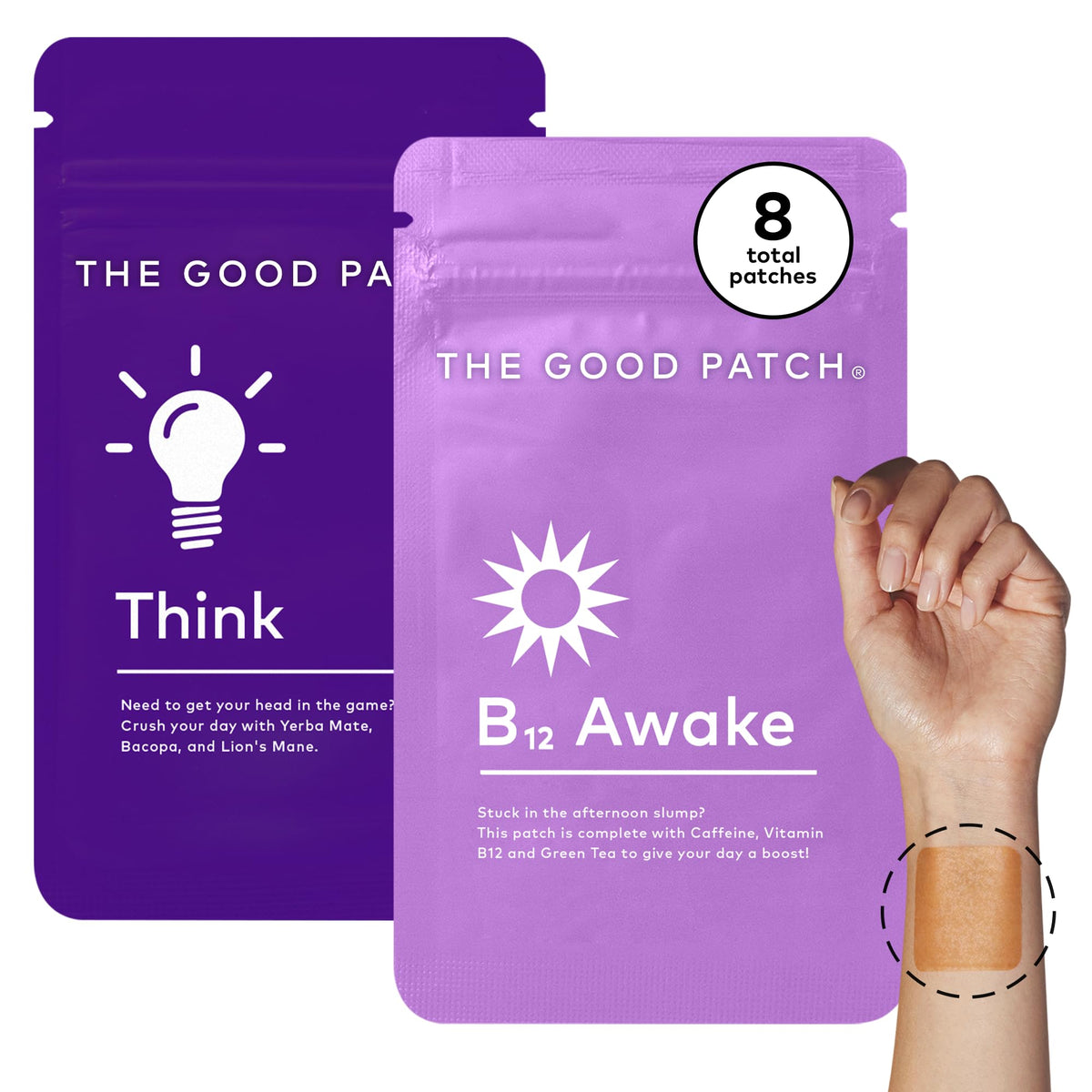 Emballage The Good Patch Weekday Hustle Duo, pratique et facile à prendre en main.