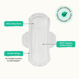 The Honey Pot coton-biologique-ocs-certifie assure douceur et sécurité.