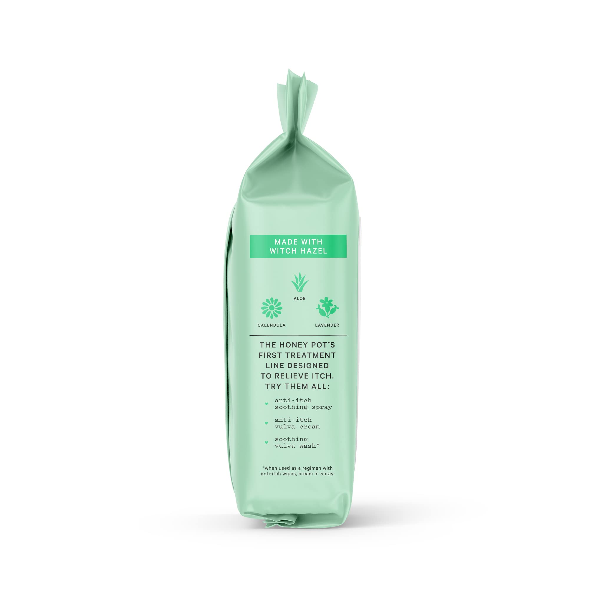 The Honey Pot Company lingettes anti-douleur rapide, formulation douce.