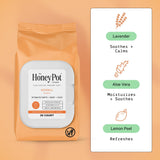 The Honey Pot Company lingettes coco-aloe pour hydrater et apaiser la peau.