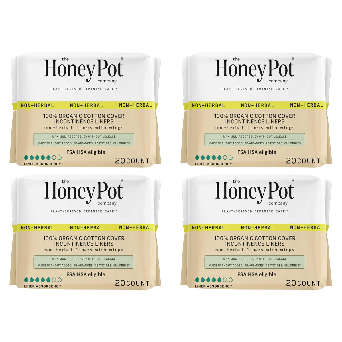 The Honey Pot Company protections avec ailes pour maintien discret toute la journée