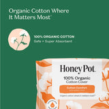 The Honey Pot Company recouvrement en coton biologique certifié OCS.