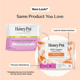 The Honey Pot Company serviettes sans huiles essentielles pour protection naturelle.