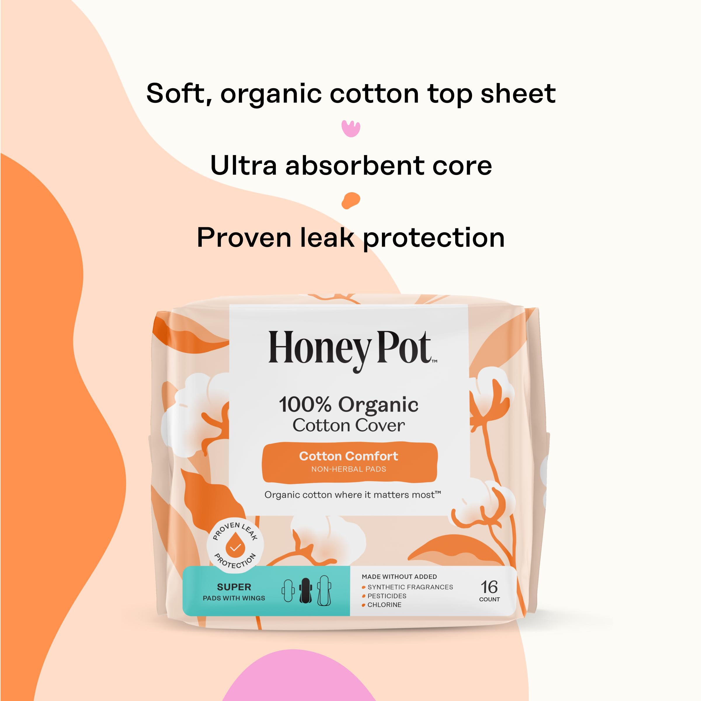 The Honey Pot Company couche en coton organique avec ailes.