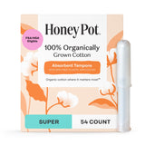 Tampons The Honey Pot dans leur emballage, pratique et discret pour le quotidien.