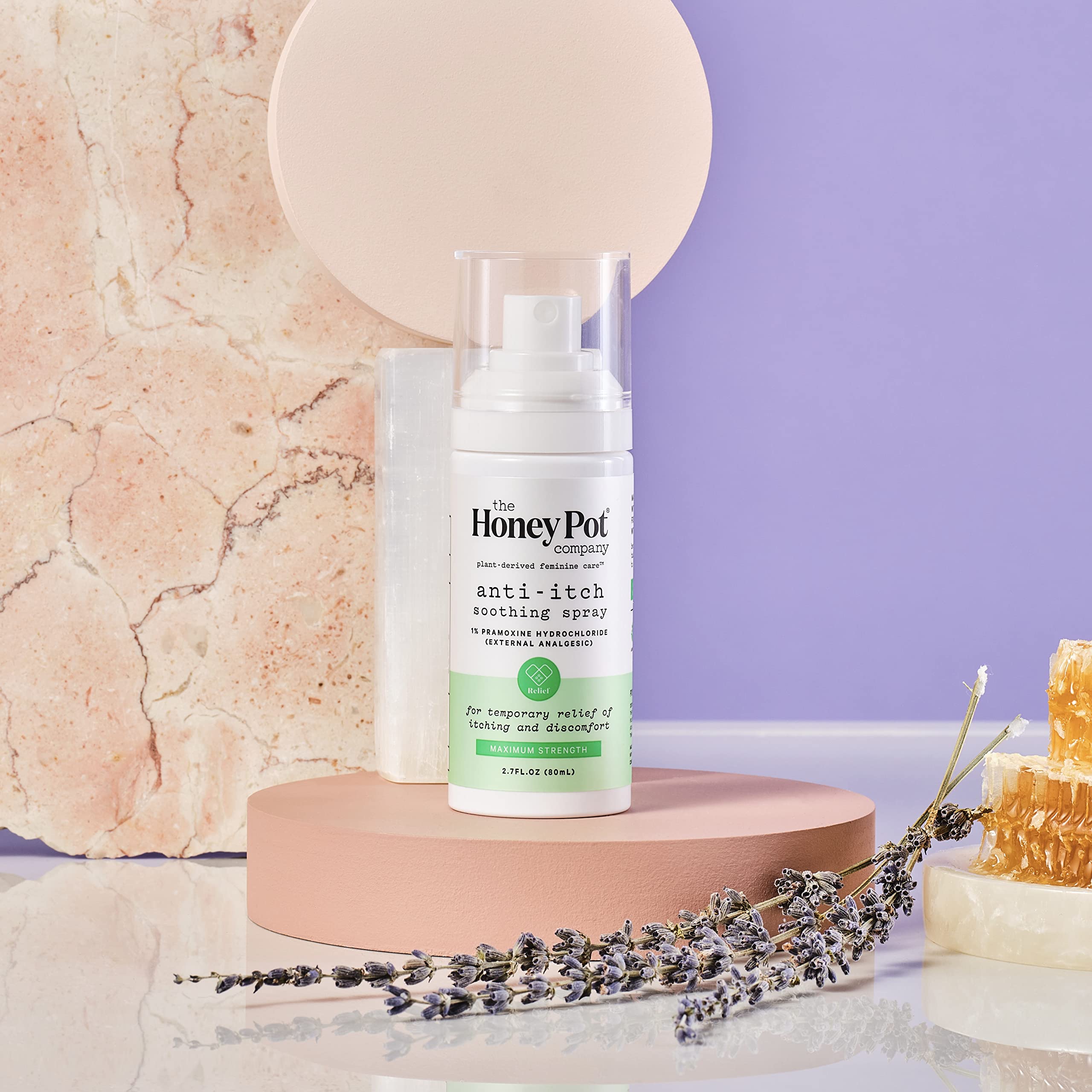 The Honey Pot Company - Lavande apaisante pour calmer les irritations et favoriser le confort.