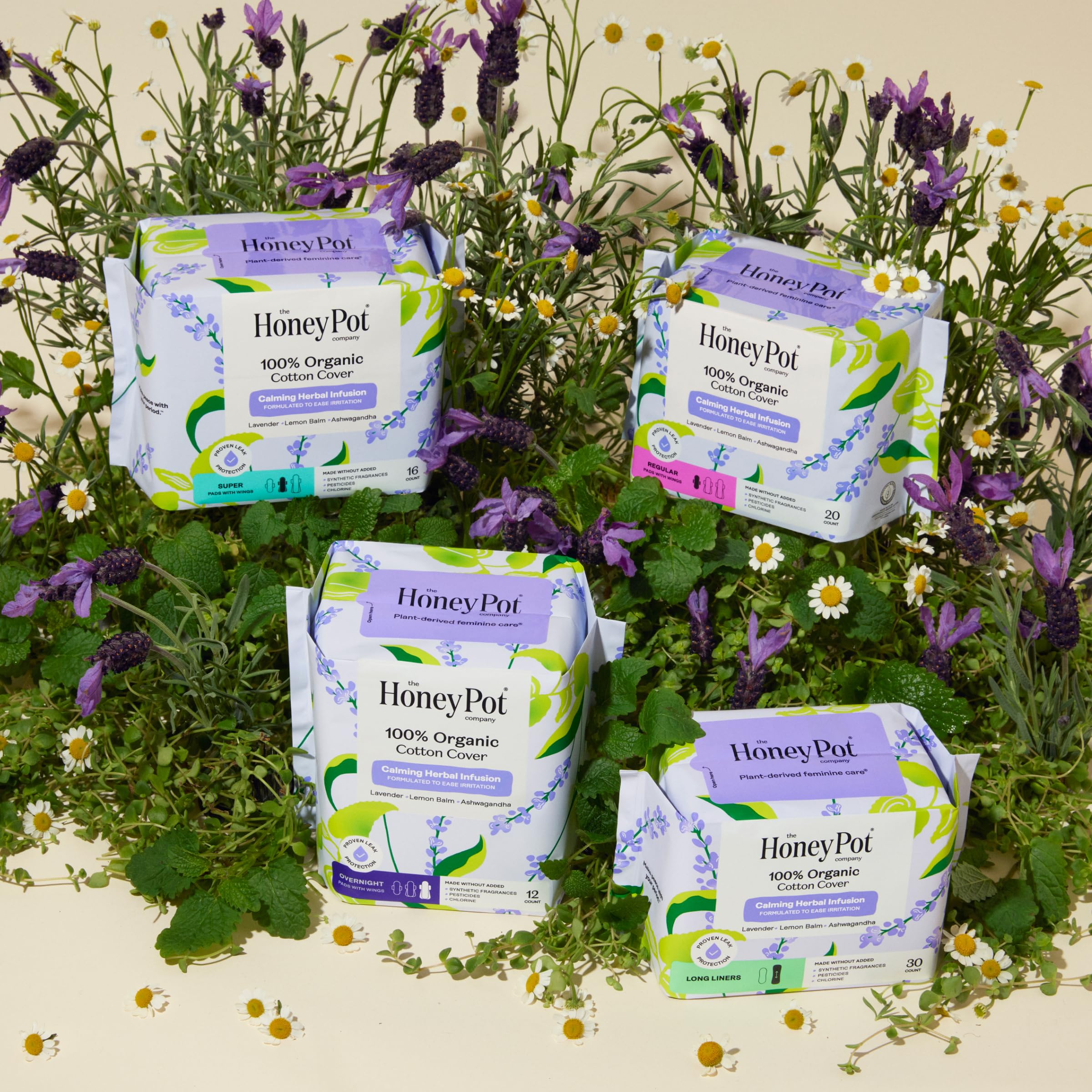 The Honey Pot Company hypoallergenique et doux pour peaux sensibles.