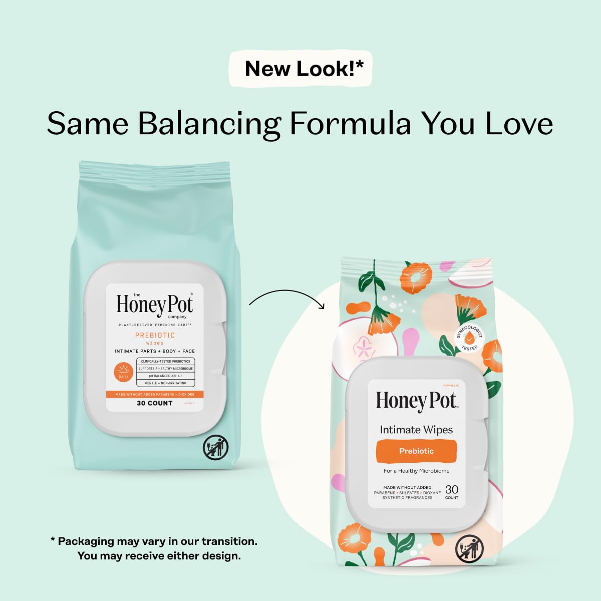 The Honey Pot lingettes prébiotiques – texture soyeuse pour une sensation agréable.