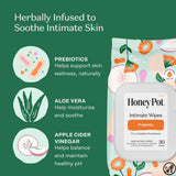The Honey Pot lingettes prébiotiques – utilisation quotidienne rapide après lavage intime.
