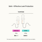 Tampon The Honey Pot, applicateur lisse et texture de prise en main