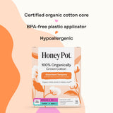 Tampon The Honey Pot sans parfum, coton bio, confort discret