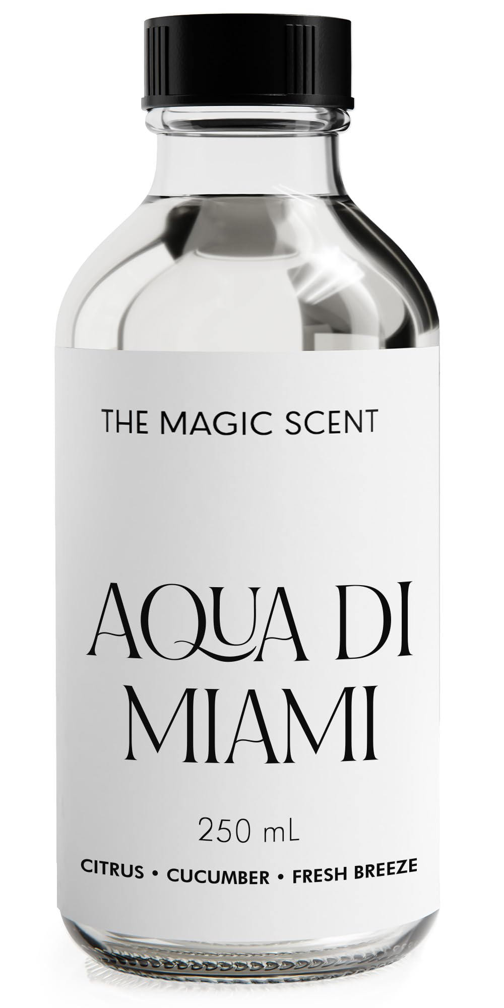 THE MAGIC SCENT Aqua di Miami, bouteille 250 ml pour une ambiance élégante et rafraîchissante.