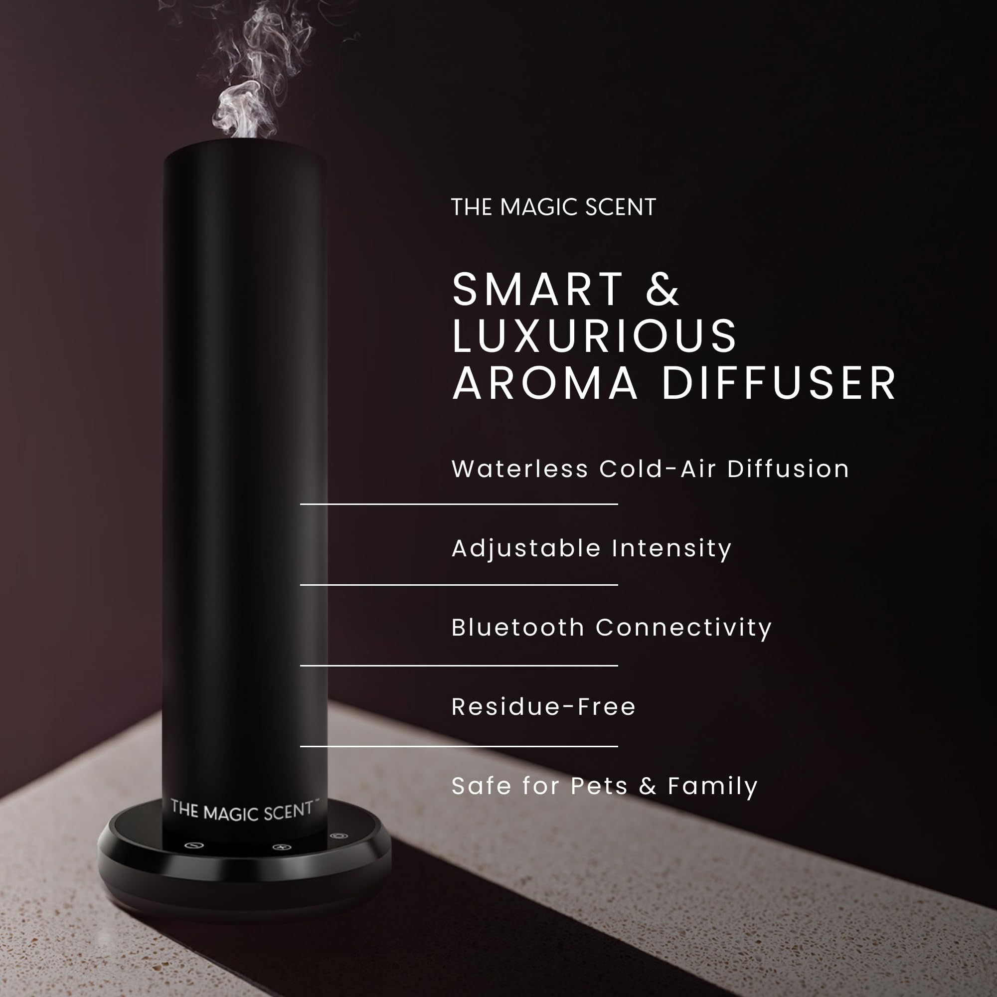 THE MAGIC SCENT diffuseur-tour design sophistiqué pour espace professionnel élégant