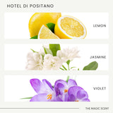 The Magic Scent Hotel Di Positano — accord cèdre-bois pour base chaleureuse.
