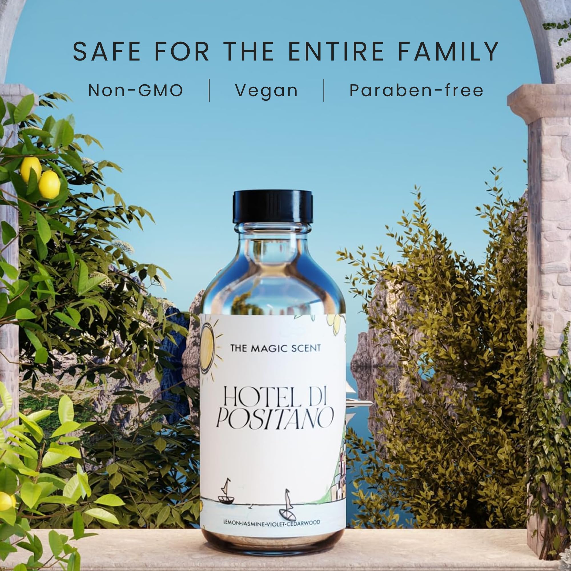 The Magic Scent Hotel Di Positano — diffusion citron frais pour rafraîchir une pièce.