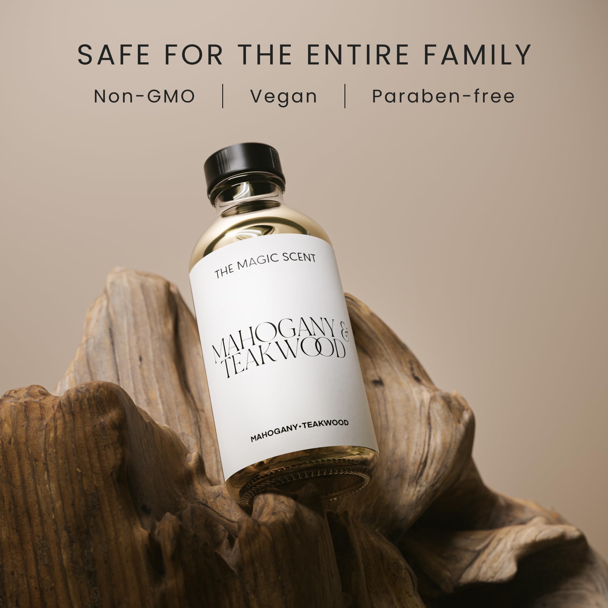 The Magic Scent huile diffuseur acajou-teck, parfum hôtel et maison boisé